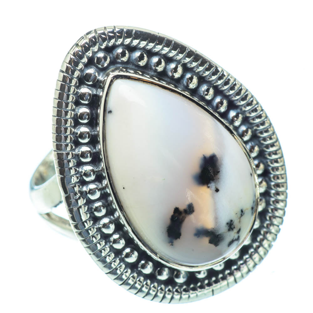 Dendritic Opal Rings handcrafted by Ana Silver Co - RING31319