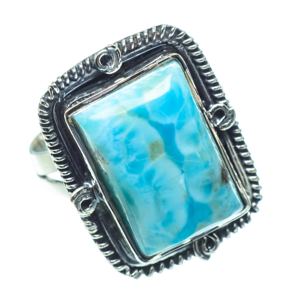 Larimar Rings handcrafted by Ana Silver Co - RING31345