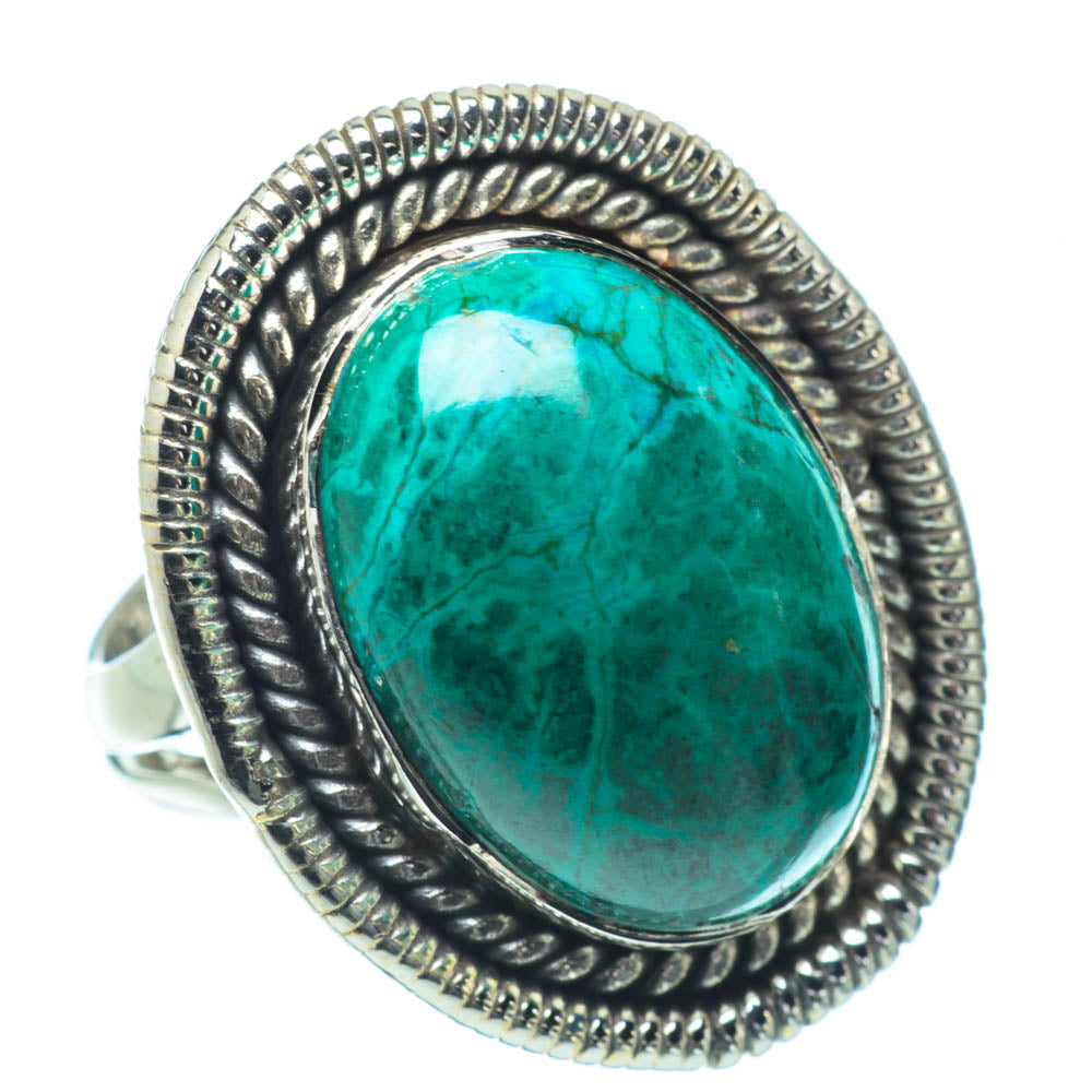 Chrysocolla Rings handcrafted by Ana Silver Co - RING31349