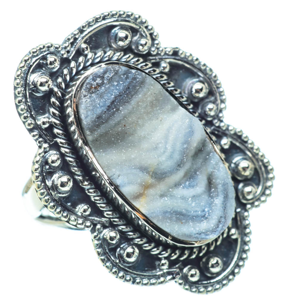 Desert Druzy Rings handcrafted by Ana Silver Co - RING31420