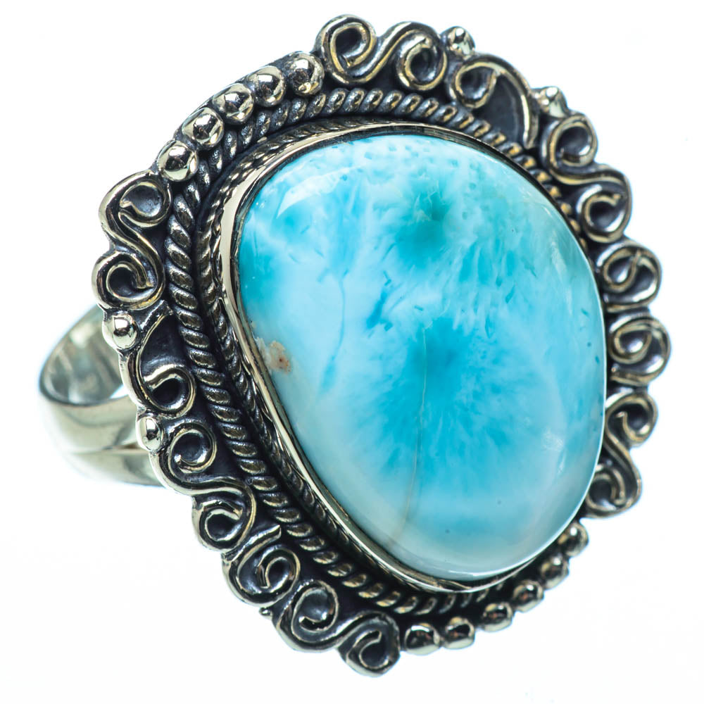 Larimar Rings handcrafted by Ana Silver Co - RING31581