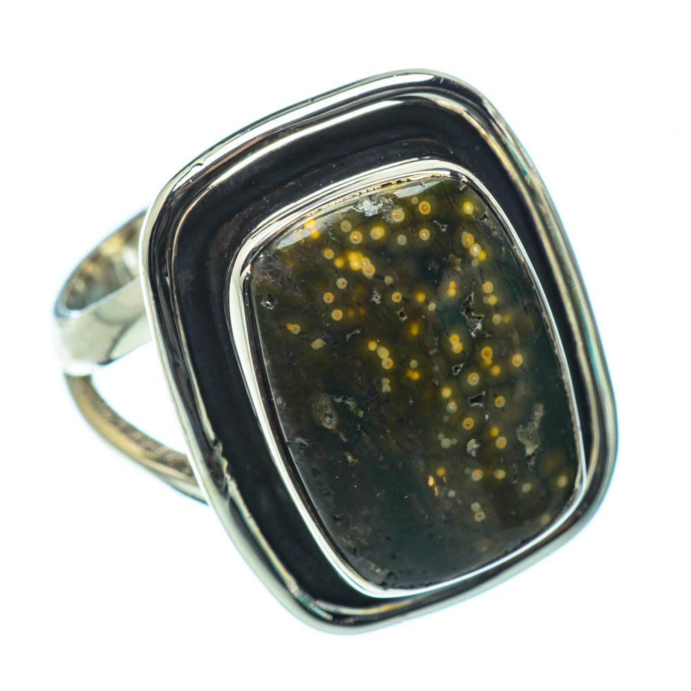 Ocean Jasper Rings handcrafted by Ana Silver Co - RING31736