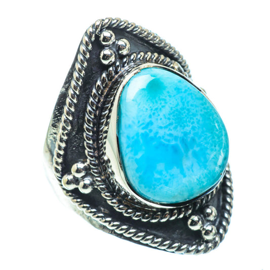 Larimar Rings handcrafted by Ana Silver Co - RING31834