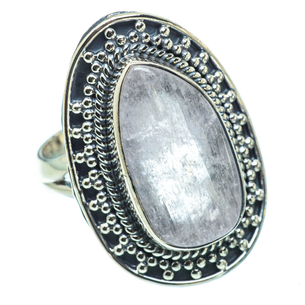 Rainbow Moonstone Rings handcrafted by Ana Silver Co - RING31855