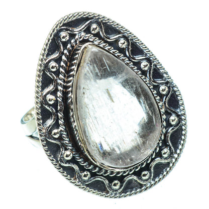 Rainbow Moonstone Rings handcrafted by Ana Silver Co - RING31894