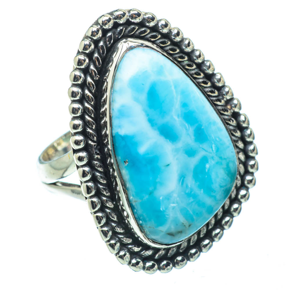 Larimar Rings handcrafted by Ana Silver Co - RING31921