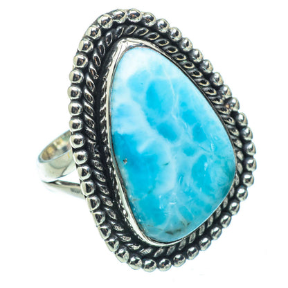 Larimar Rings handcrafted by Ana Silver Co - RING31921