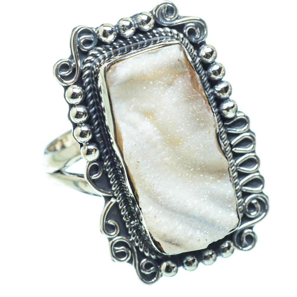 Desert Druzy Rings handcrafted by Ana Silver Co - RING31956