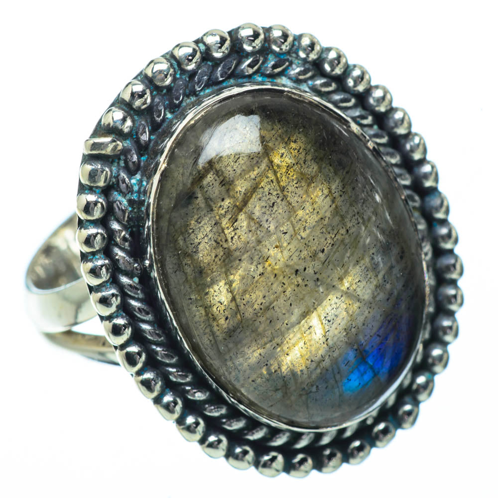 Labradorite Rings handcrafted by Ana Silver Co - RING31983
