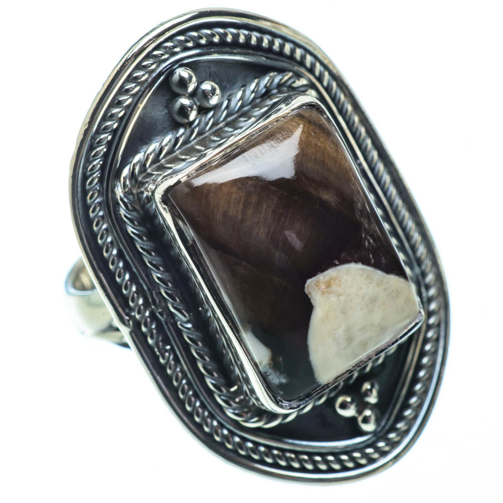Peanut Wood Jasper Rings handcrafted by Ana Silver Co - RING31988
