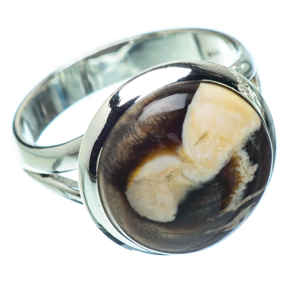 Peanut Wood Jasper Rings handcrafted by Ana Silver Co - RING32016