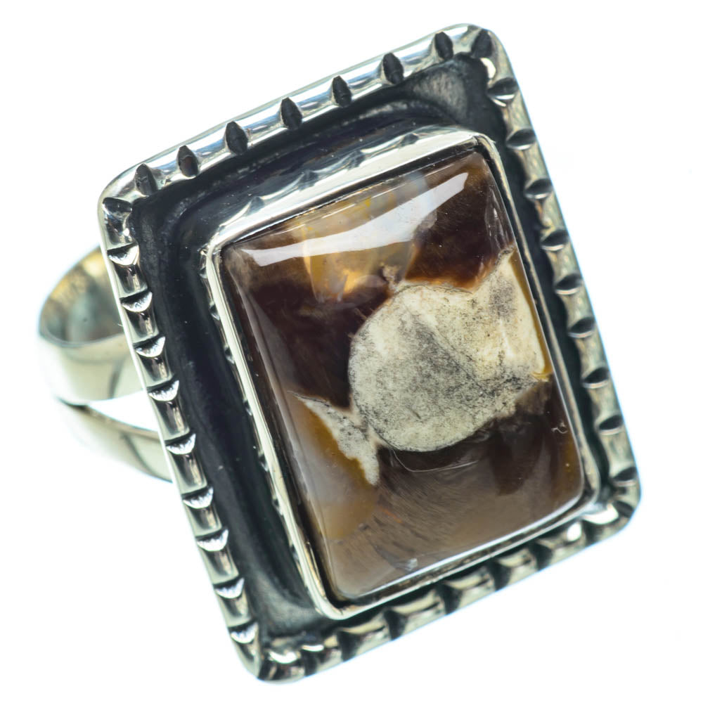 Peanut Wood Jasper Rings handcrafted by Ana Silver Co - RING32043