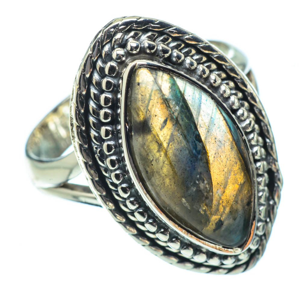 Labradorite Rings handcrafted by Ana Silver Co - RING32085