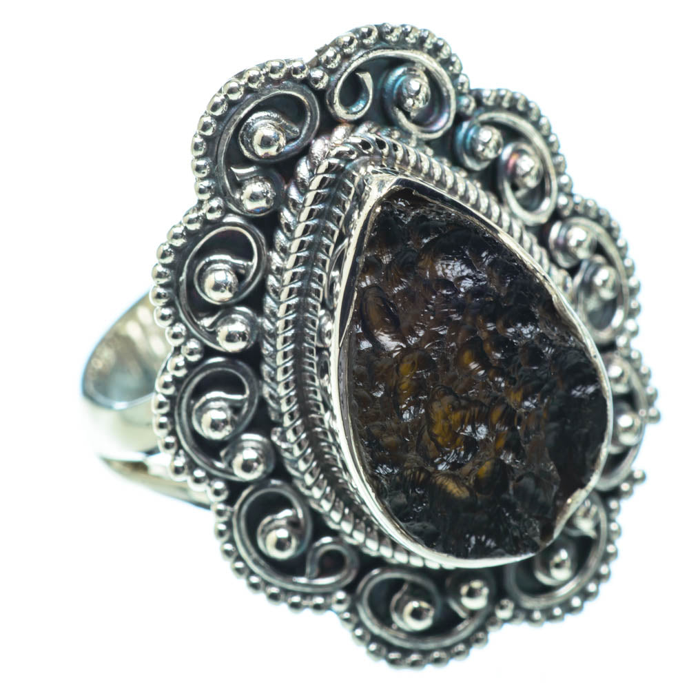 Tektite Rings handcrafted by Ana Silver Co - RING32115