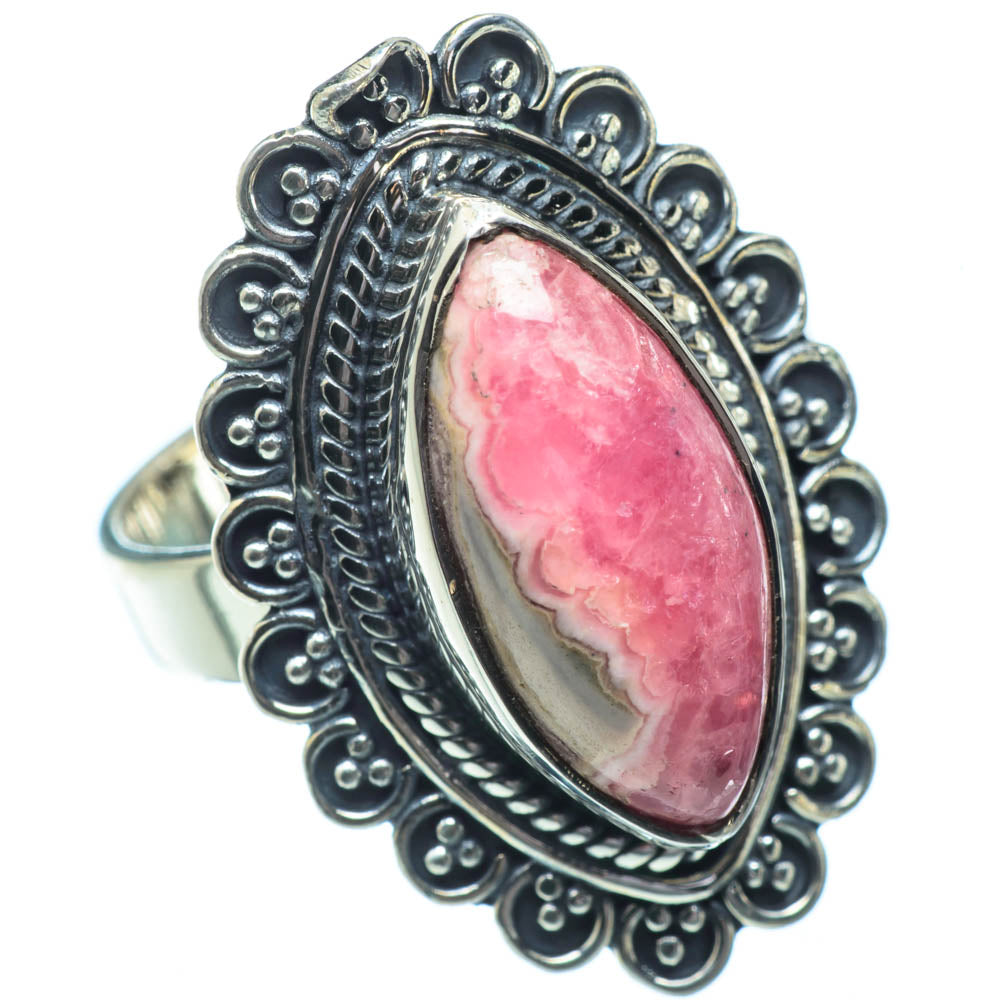 Rhodochrosite Rings handcrafted by Ana Silver Co - RING32188