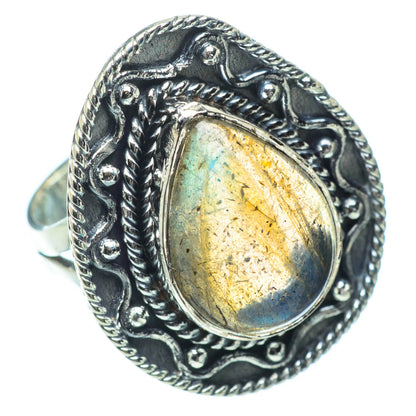 Labradorite Rings handcrafted by Ana Silver Co - RING32241