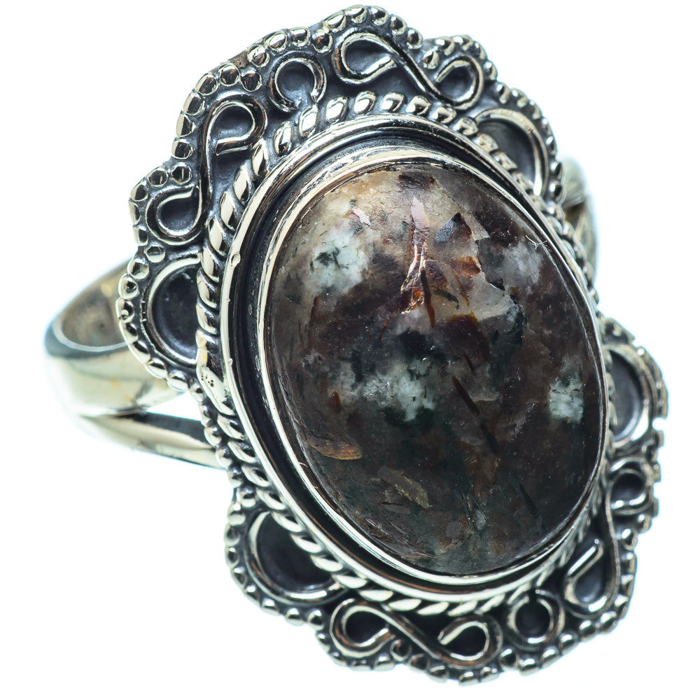 Russian Eudialyte Rings handcrafted by Ana Silver Co - RING32388