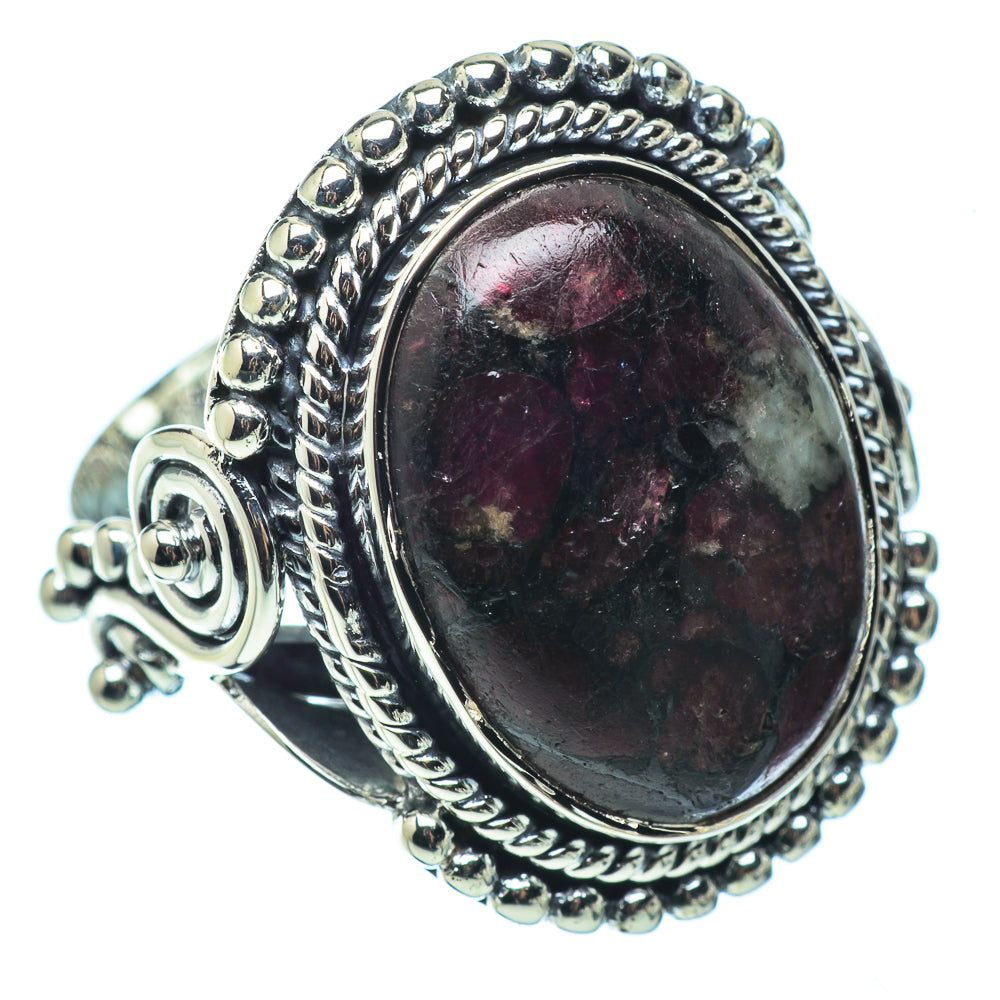 Russian Eudialyte Rings handcrafted by Ana Silver Co - RING32397