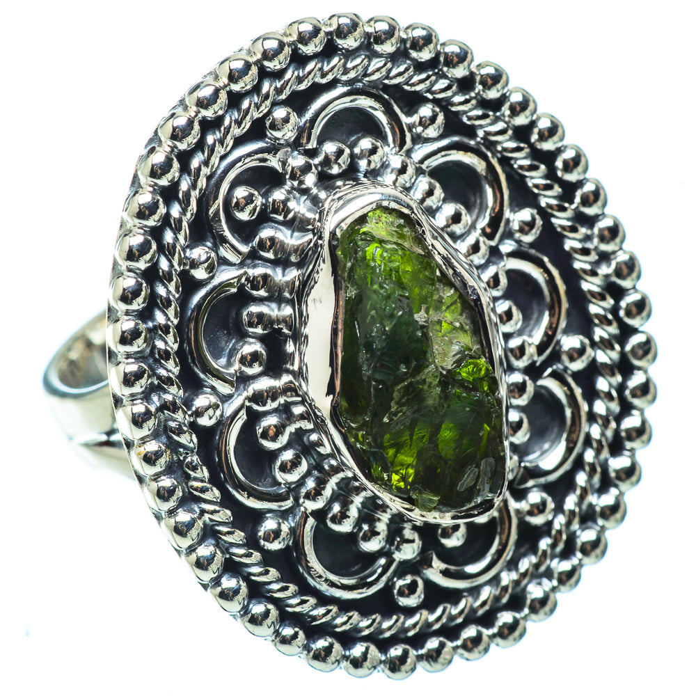 Chrome Diopside Rings handcrafted by Ana Silver Co - RING32462