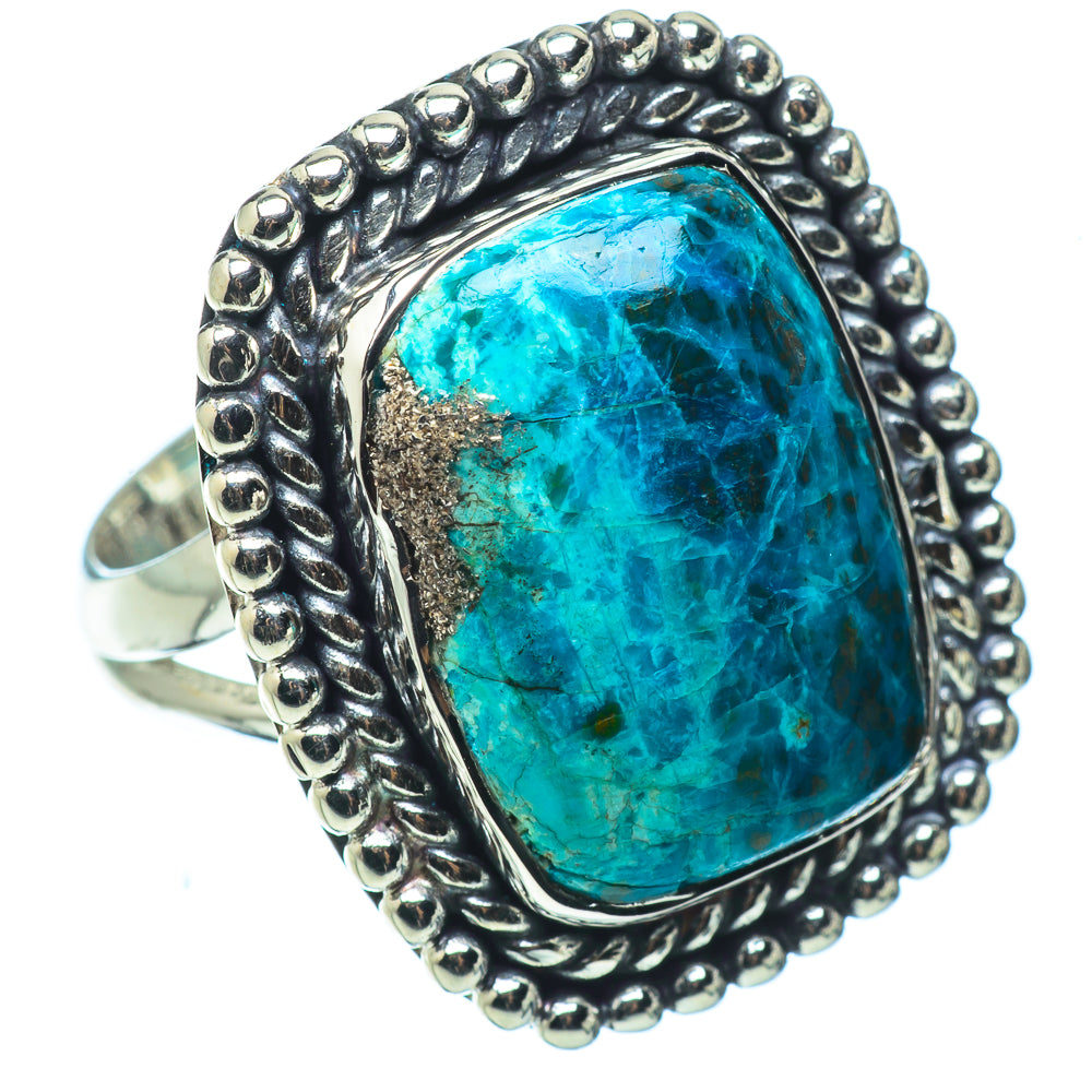 Chrysocolla Rings handcrafted by Ana Silver Co - RING32480