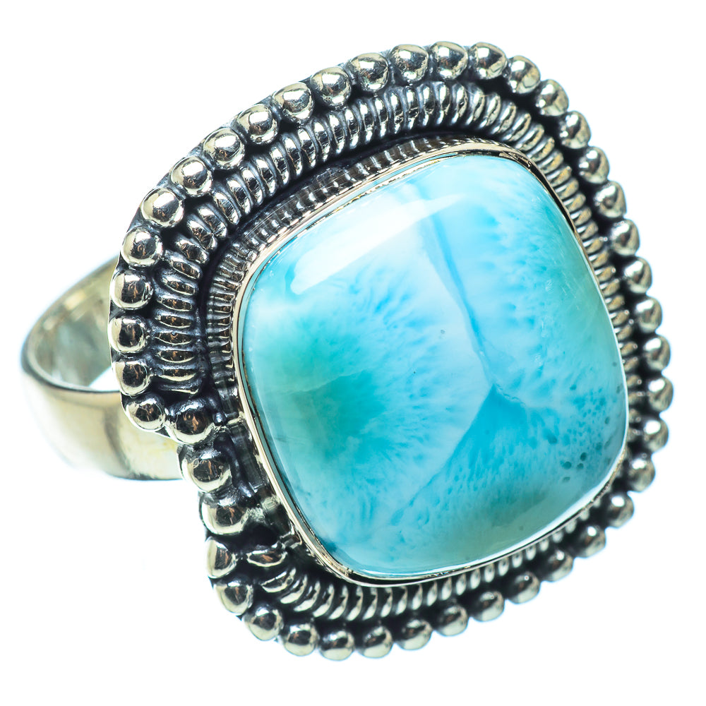 Larimar Rings handcrafted by Ana Silver Co - RING32495