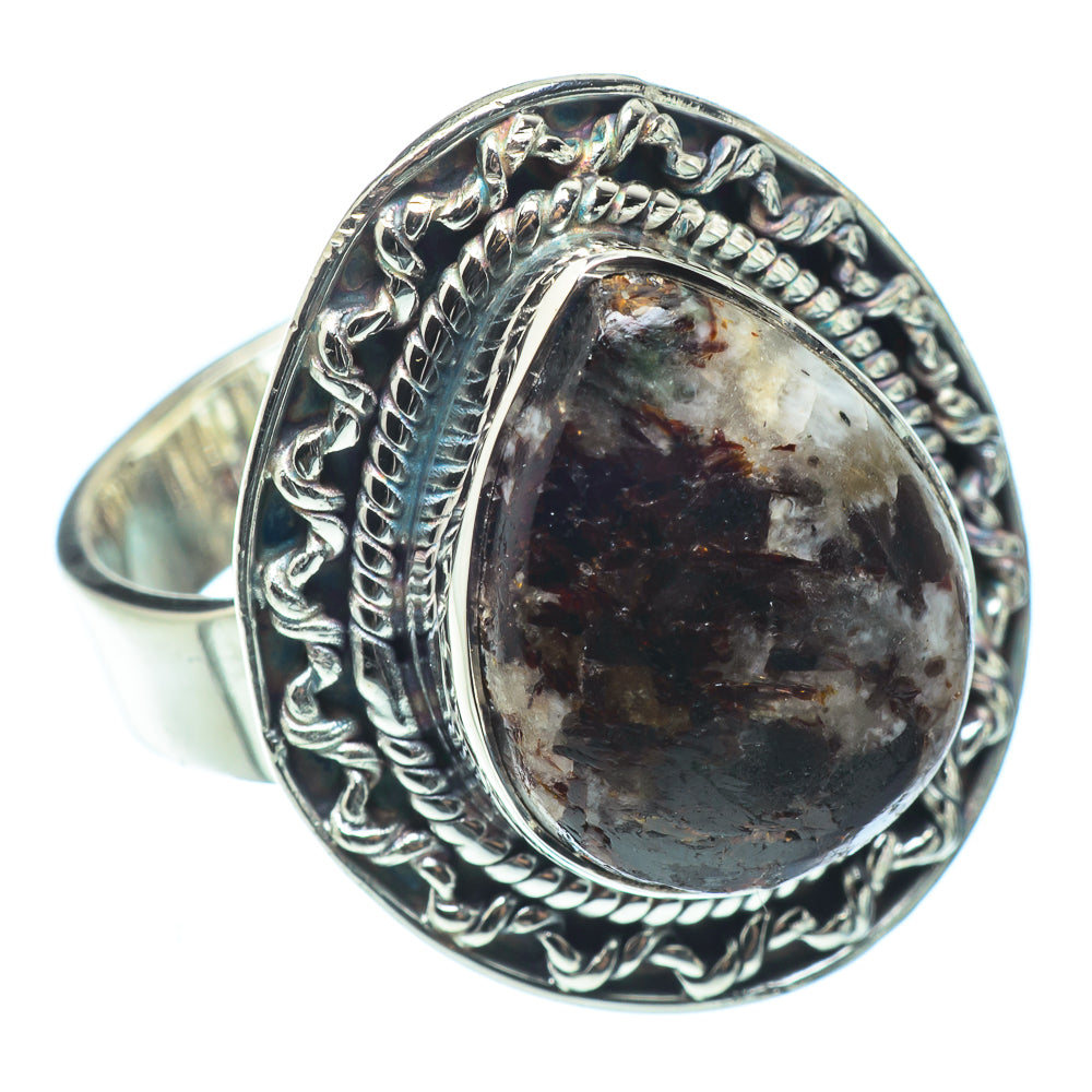 Russian Eudialyte Rings handcrafted by Ana Silver Co - RING32504