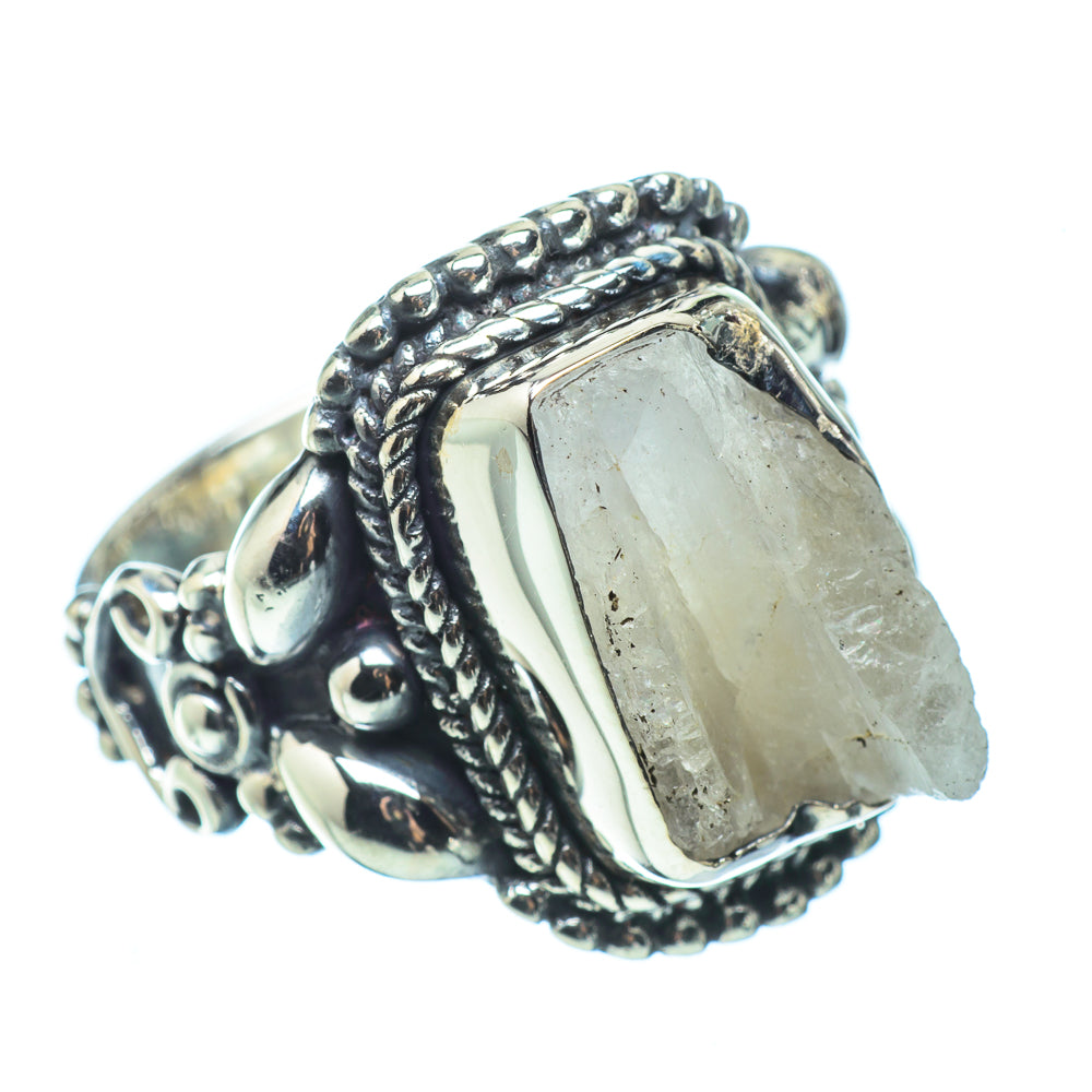 Rainbow Moonstone Rings handcrafted by Ana Silver Co - RING32511