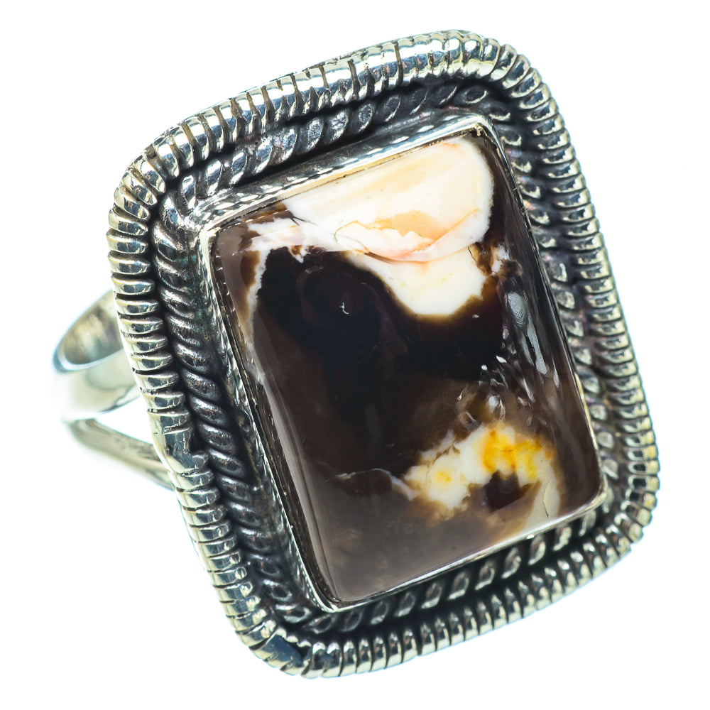 Peanut Wood Jasper Rings handcrafted by Ana Silver Co - RING32521
