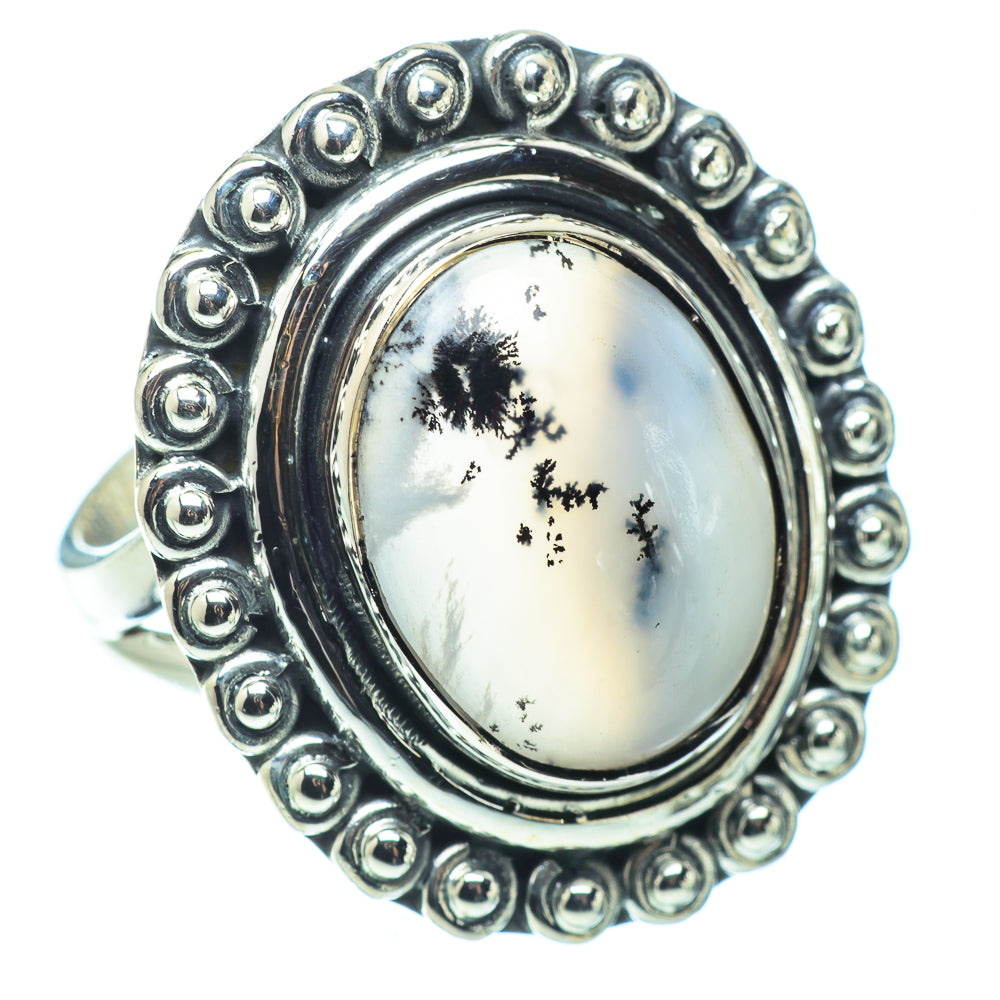 Dendritic Opal Rings handcrafted by Ana Silver Co - RING32529