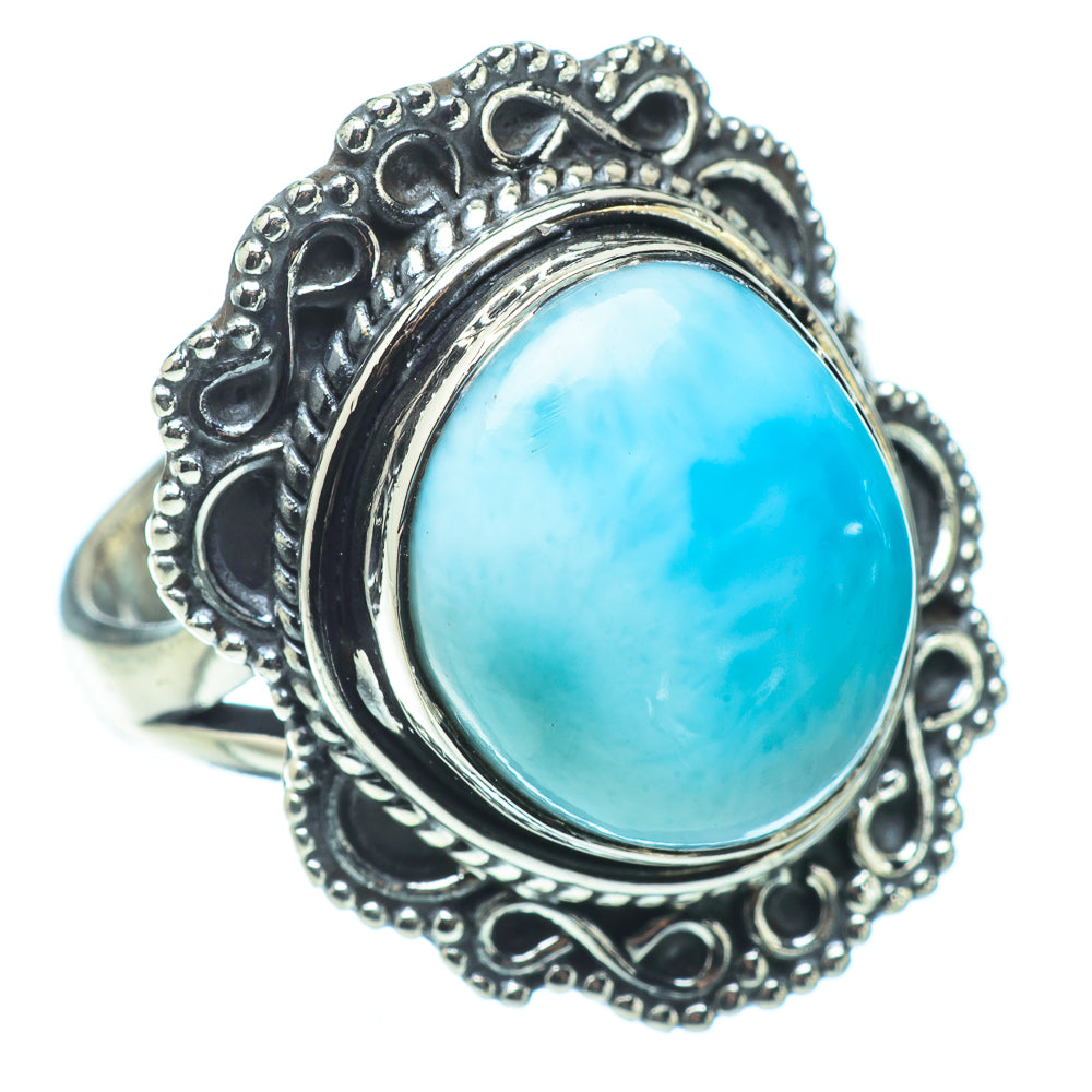 Larimar Rings handcrafted by Ana Silver Co - RING32531