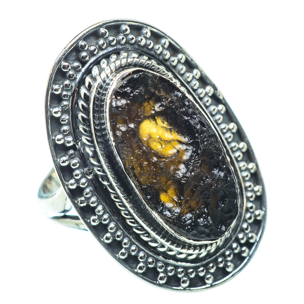 Tektite Rings handcrafted by Ana Silver Co - RING32710