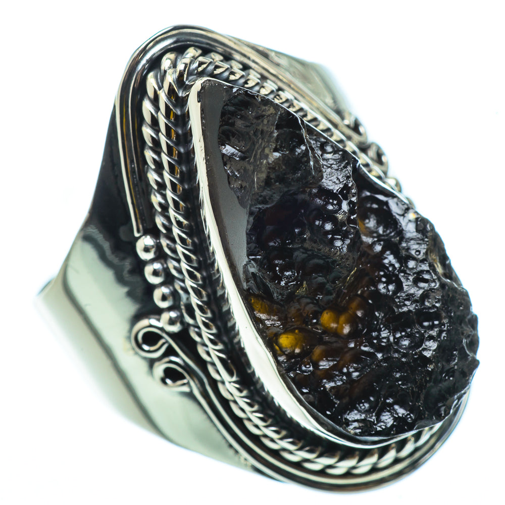 Tektite Rings handcrafted by Ana Silver Co - RING32794