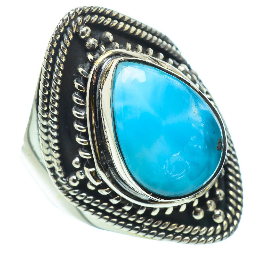 Larimar Rings handcrafted by Ana Silver Co - RING32828