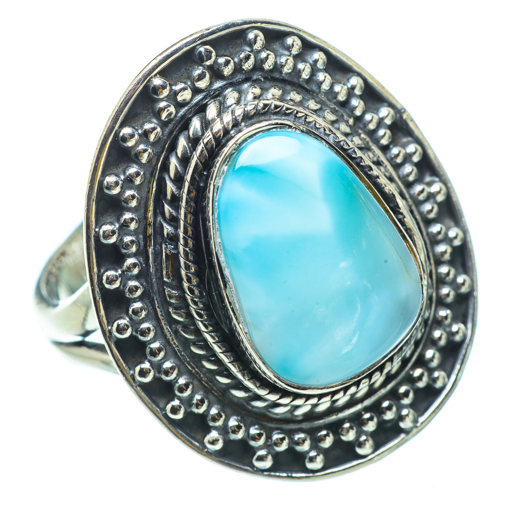 Larimar Rings handcrafted by Ana Silver Co - RING32831