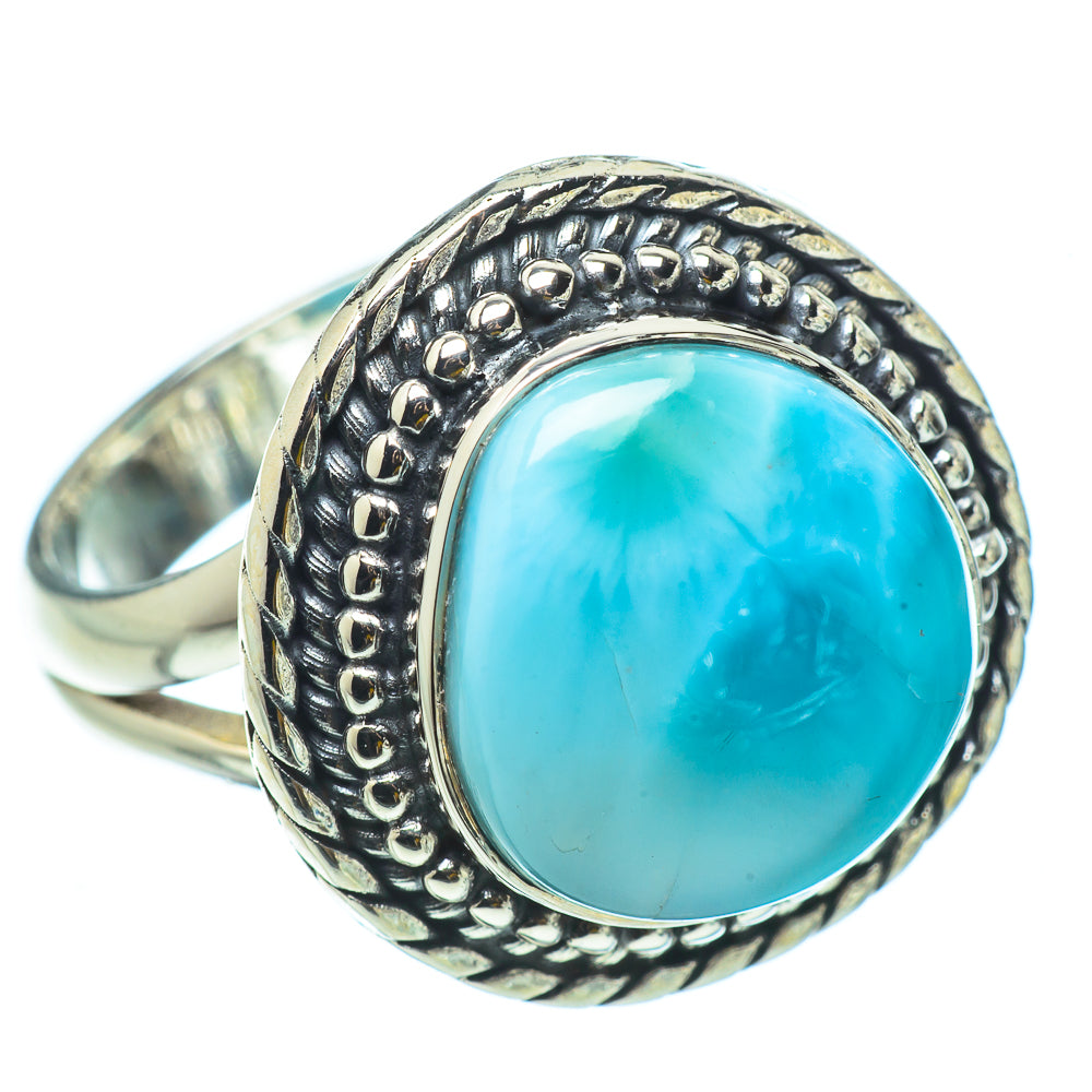 Larimar Rings handcrafted by Ana Silver Co - RING32874