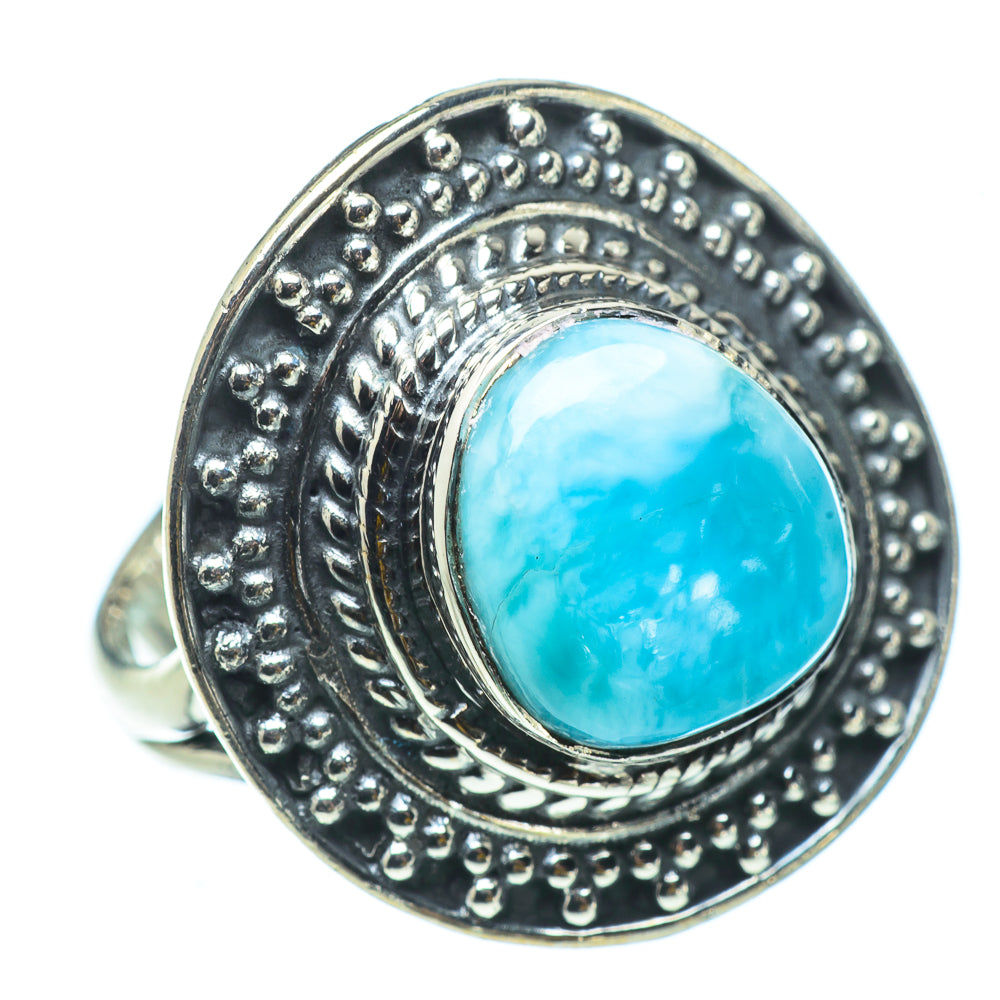 Larimar Rings handcrafted by Ana Silver Co - RING32900