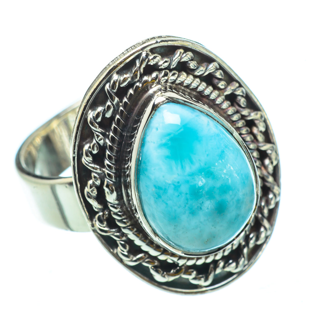 Larimar Rings handcrafted by Ana Silver Co - RING32902