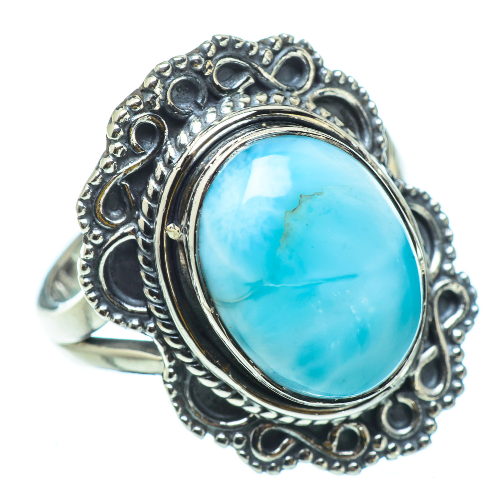 Larimar Rings handcrafted by Ana Silver Co - RING32904