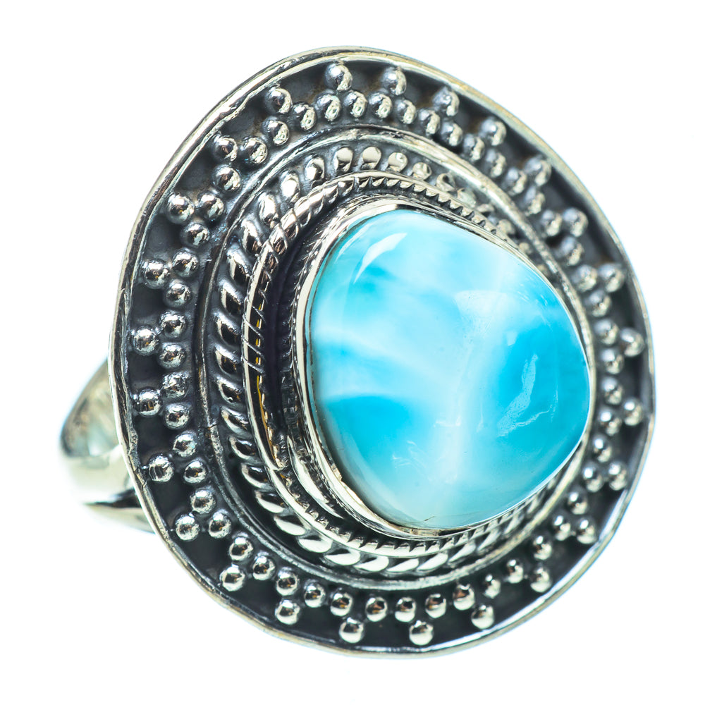 Larimar Rings handcrafted by Ana Silver Co - RING32946