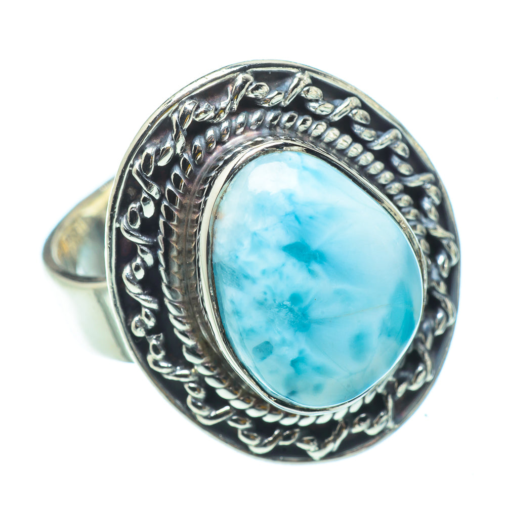 Larimar Rings handcrafted by Ana Silver Co - RING32951