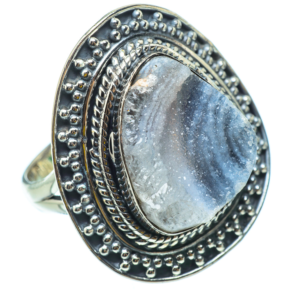 Desert Druzy Rings handcrafted by Ana Silver Co - RING33125