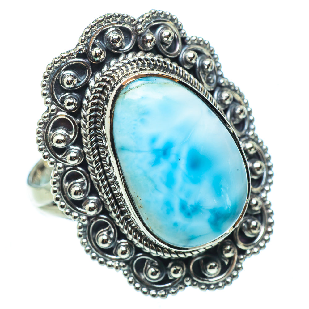 Larimar Rings handcrafted by Ana Silver Co - RING33224