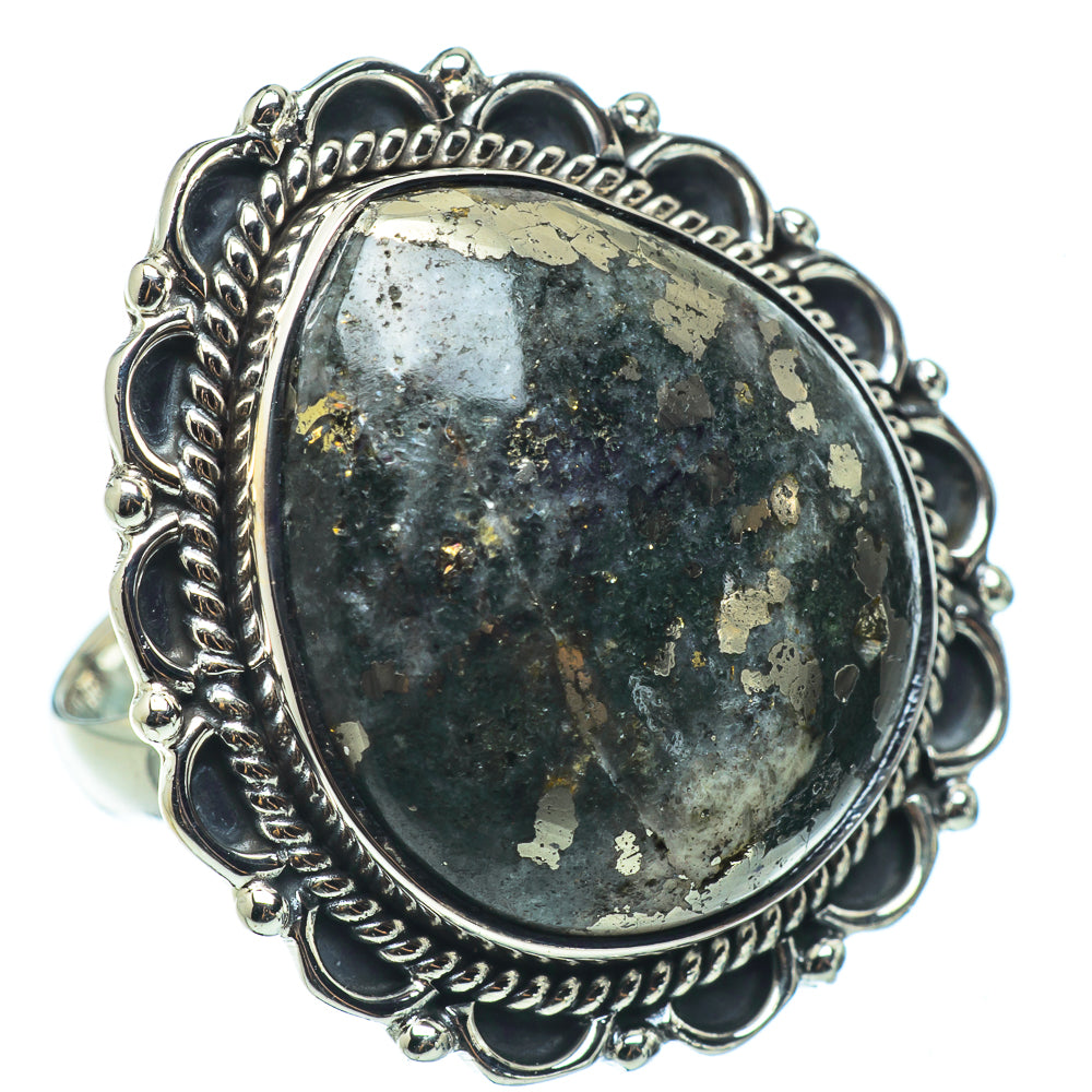 Feder Pyrite Rings handcrafted by Ana Silver Co - RING33242