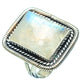 Rainbow Moonstone Rings handcrafted by Ana Silver Co - RING33250