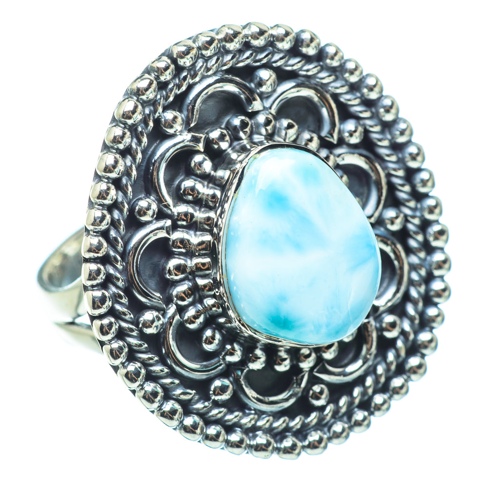 Larimar Rings handcrafted by Ana Silver Co - RING33335
