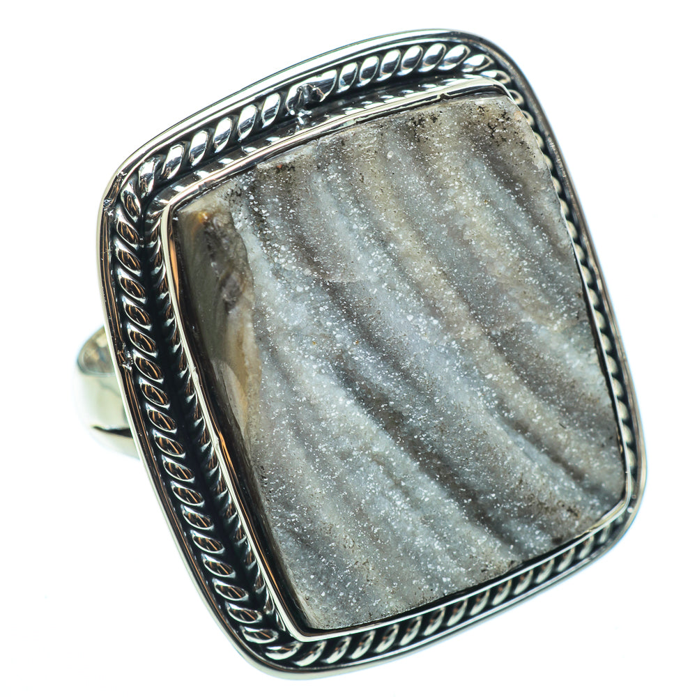 Desert Druzy Rings handcrafted by Ana Silver Co - RING33390