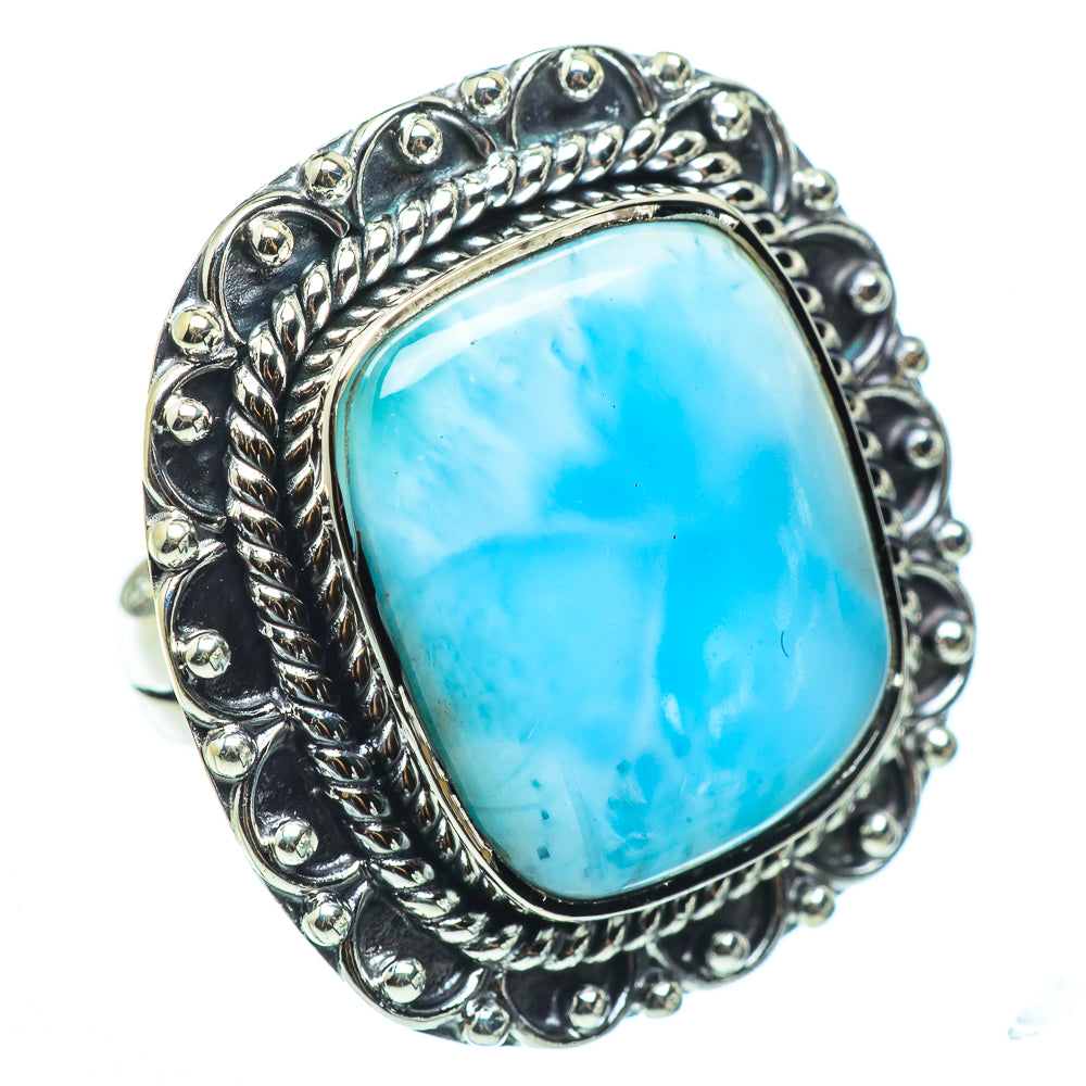 Larimar Rings handcrafted by Ana Silver Co - RING33431