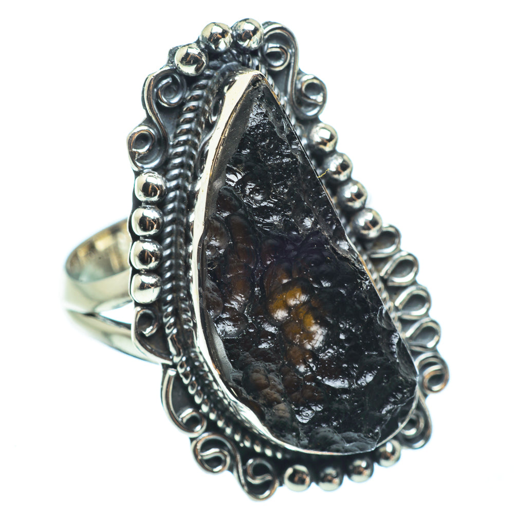 Tektite Rings handcrafted by Ana Silver Co - RING33479