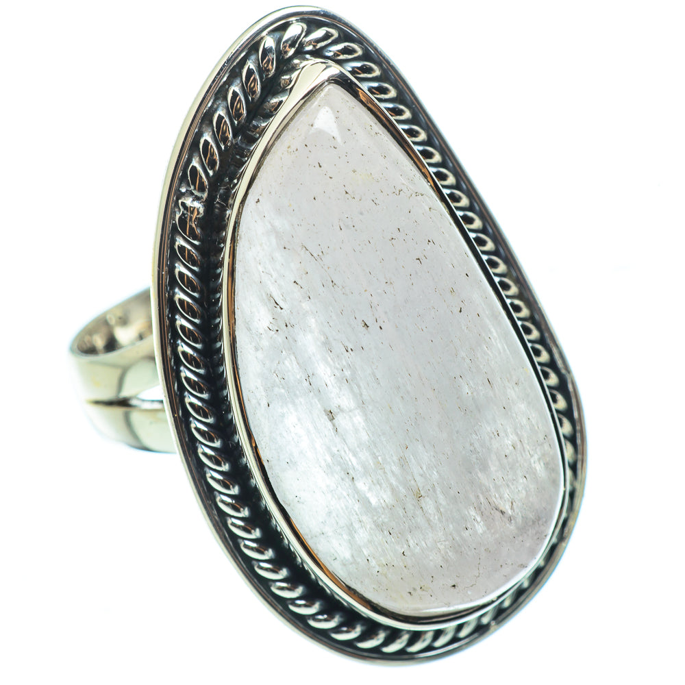 Rainbow Moonstone Rings handcrafted by Ana Silver Co - RING33552