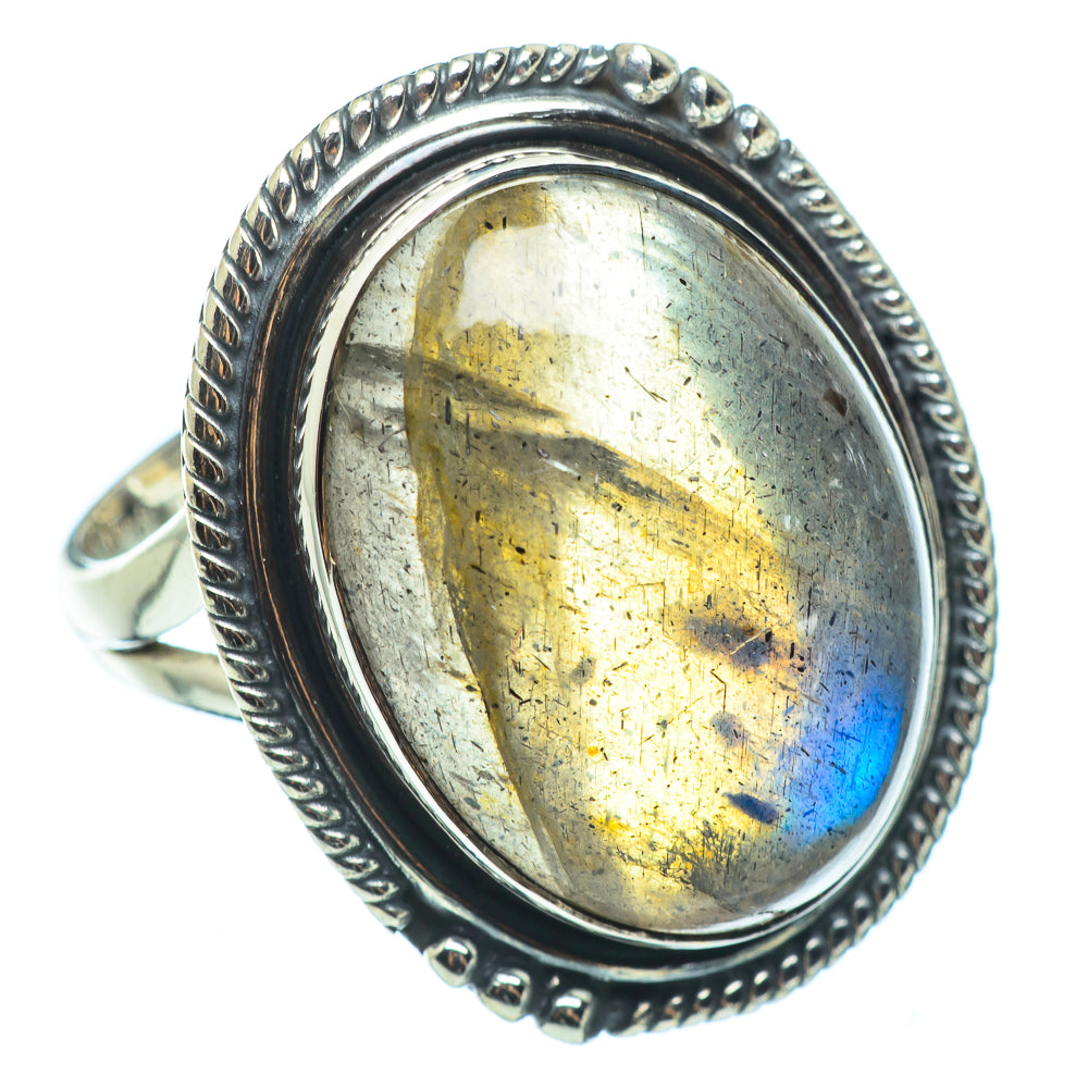 Labradorite Rings handcrafted by Ana Silver Co - RING33566